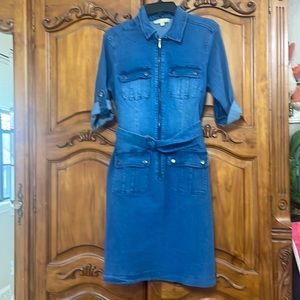 Hope & Harlow denim shirtdress. Never worn.